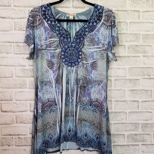 World Unity Blue Top Size L